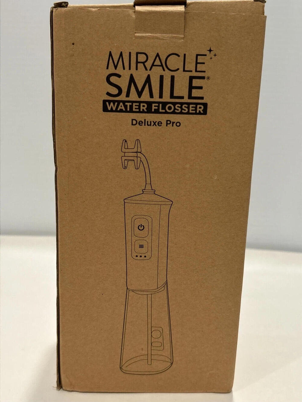 Open Box-Miracle Smile Water Flosser Deluxe Pro (3 heads only & no adaptor)